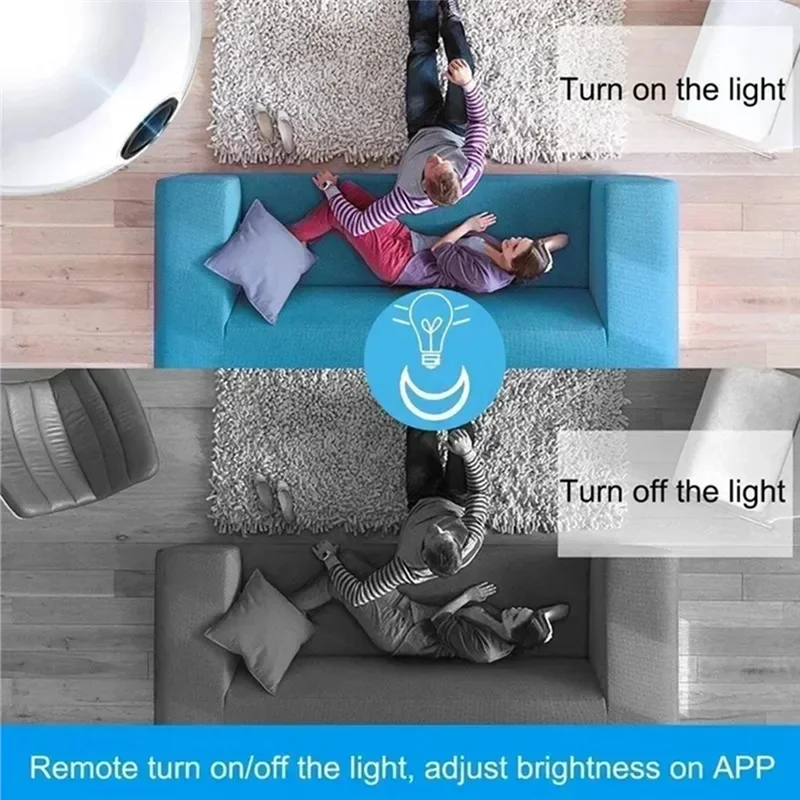 ELECT-Smart Home Security Protection 360° Wifi Panoramic Camera 1080P HD Fisheye IP Cam Night Vision CCTV Small Camcorder