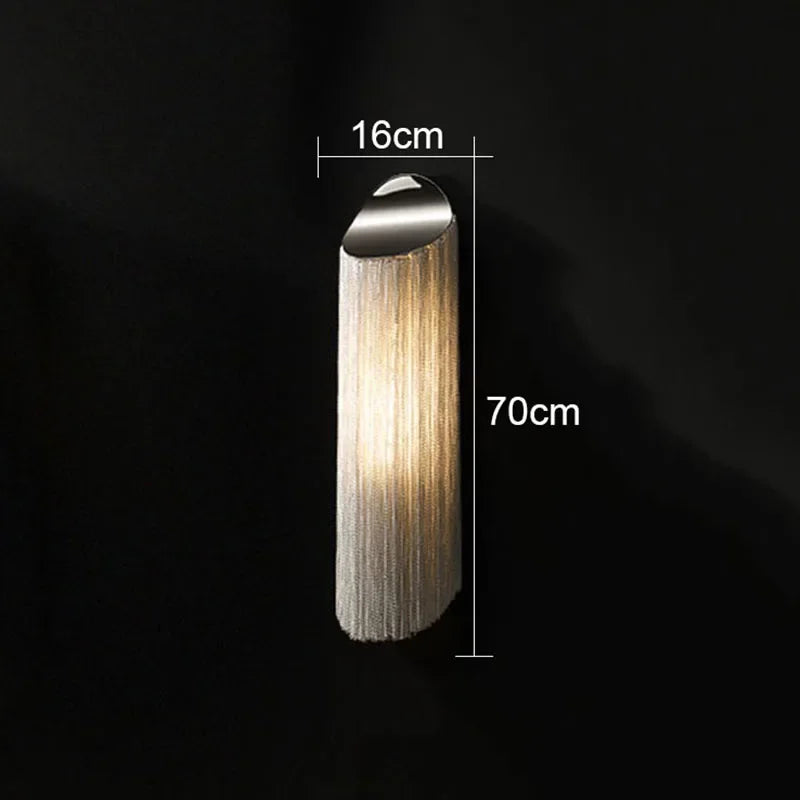 Tassel Wall Lamp for Living Room Modern Simple Background Bedroom Bedside Aisle Indoor Lighting  Home Decor Wall Lights for Home