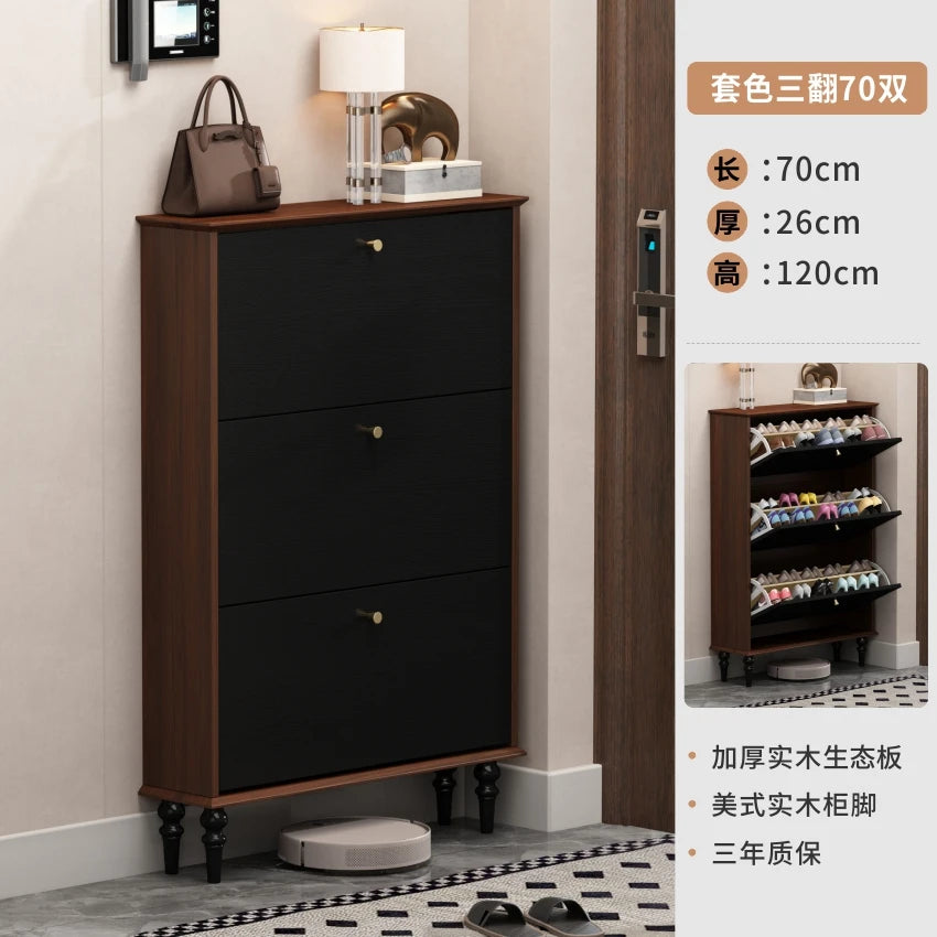 Vertical Storage Shoe Cabinet Organizer Mobile Living Room Shoe Shelf Wooden College Dorm Essentials Gabinete Hotel Furniture