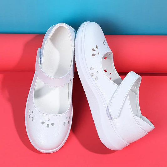 Women's Nursing Shoes Are Comfortable Soft Soled Flat Bottomed Non Slip Thick Soled Lightweight Breathable Fashionable Work Shoe