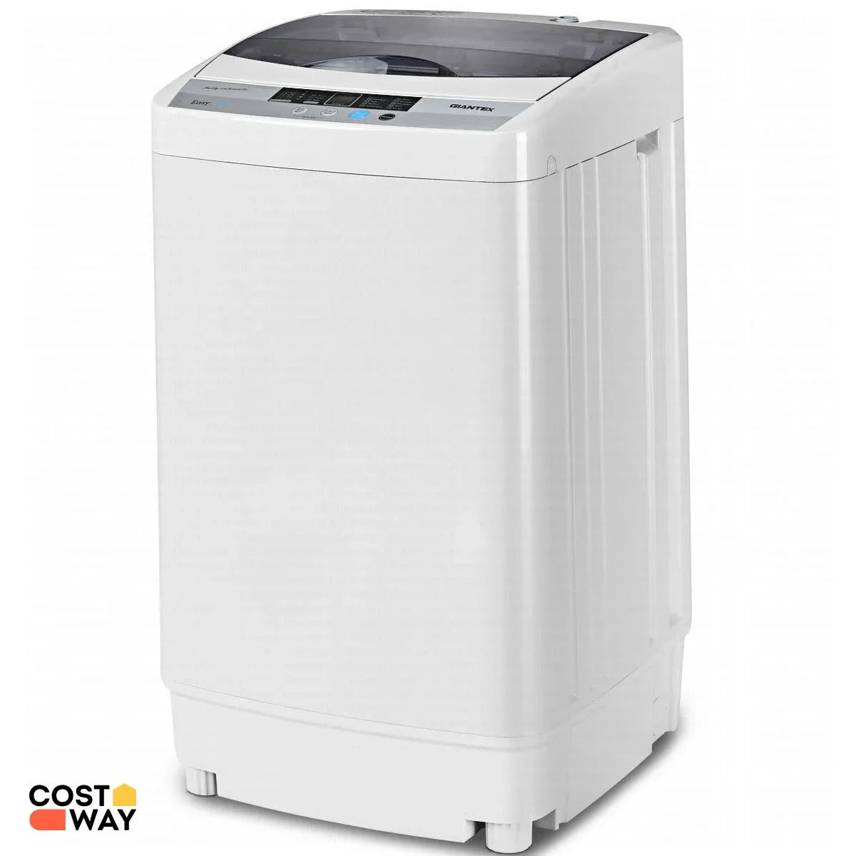 Washing Machine, 9.92lbs Top Load Washer with LED Display, 10 Wash Programs, Built-in Drain Pump, Compact Laundry Washer