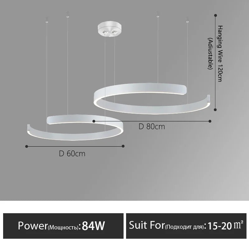 Minimalist restaurant lamp modern minimalist Nordic bar dining room dining table lamp designer C-word restaurant chandelier