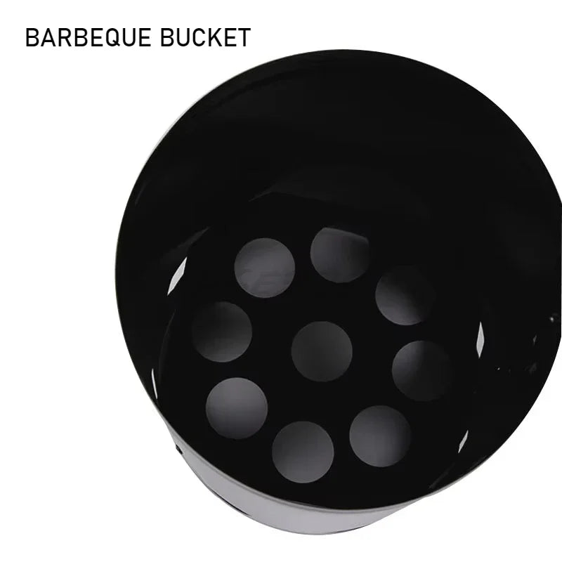 Fast Fire Starter Bucket Iron Ignition Charcoal Barrel Outdoor Kitchen Barbecue Carbon BBQ Rack Tools Accessories