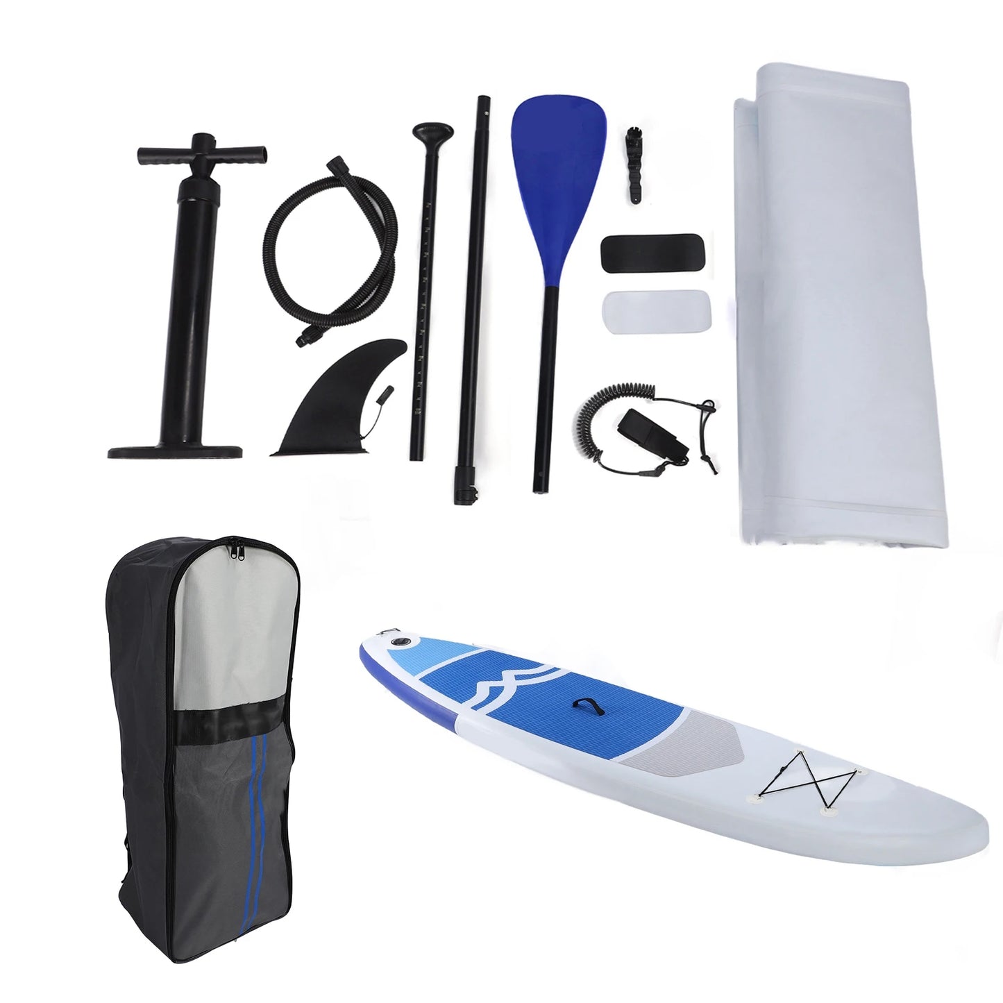 Inflatable Stand Up Paddle Board Non-Slip  for All Skill Levels Surf Board with Air Pump Carry Bag Leash Standing Boat for Youth