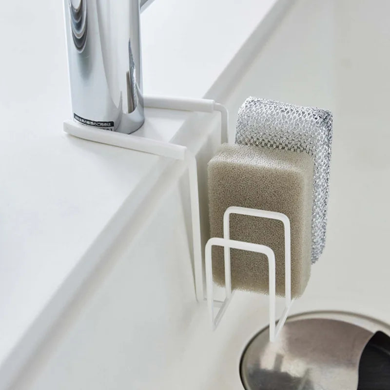 Kitchen Faucet, Sink, Storage Rack, Scouring Pad, Rag Rack, Multi-functional Sponge, Draining Rack