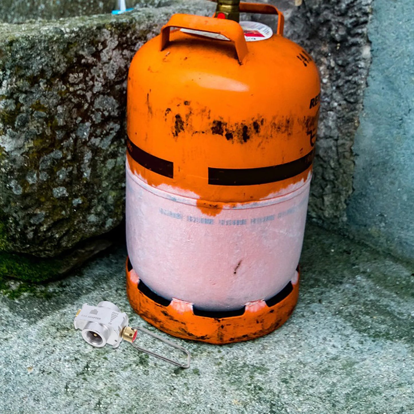 Flat Tank Adapter Gas Canister Propane Bottle Refill Valve Camping Stove Fuel Transfer Outdoor Cooking BBQ Accessories Kitchen