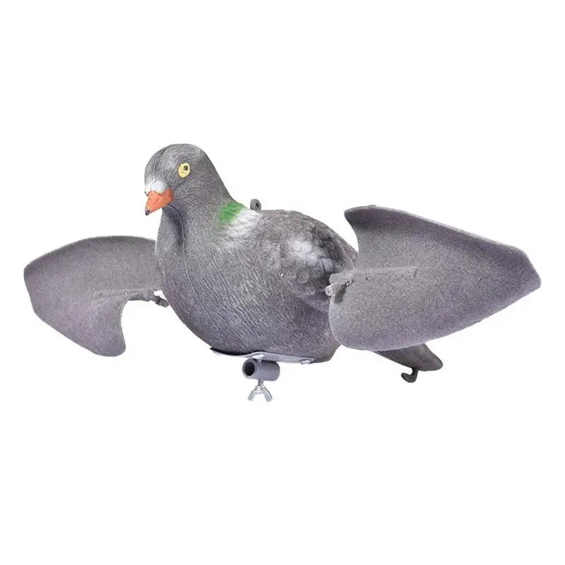 Outdoor Hunting Decoy Fake Bird Realistic Painted Flying Pigeon Hunting Trap Pigeons Motion Decoy With Wings Hunting Tool