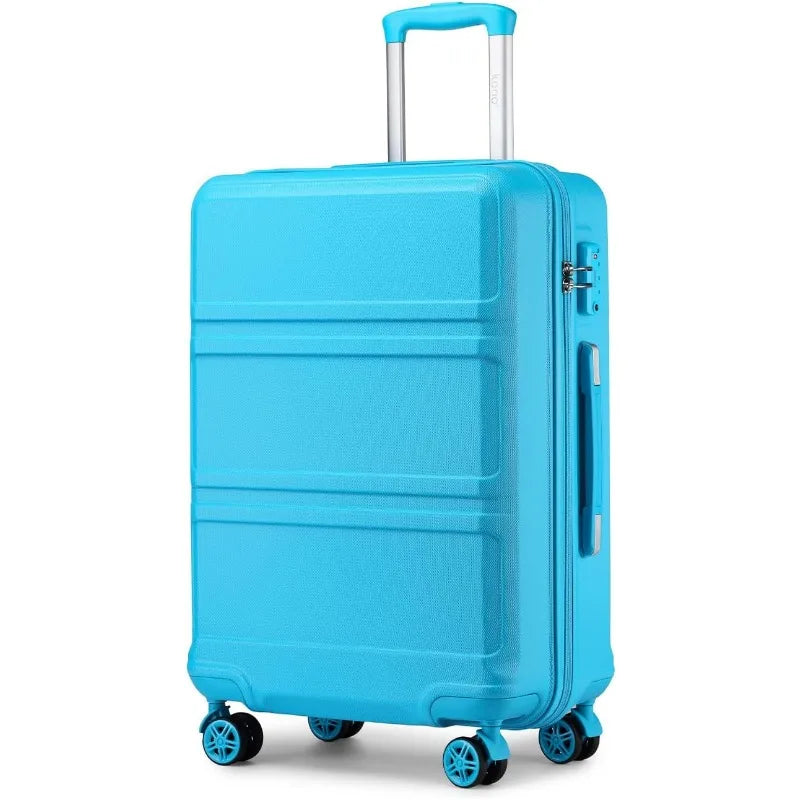 20'' Carry on Luggage Lightweight with Spinner Wheel TSA Lock Hardside Luggage Airline Approved Carry on Suitcase Turquoise