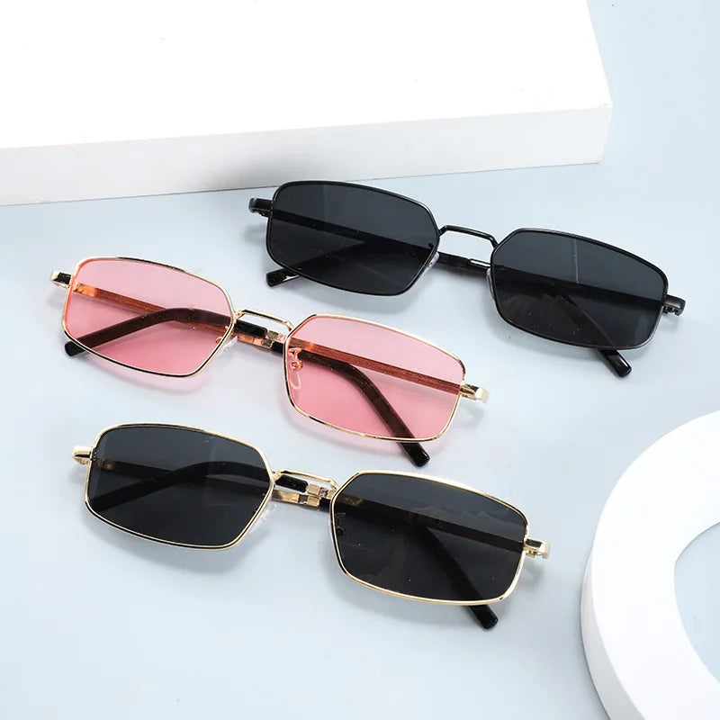 Classic Narrow Men's Sunglasses Fashion Luxury Women Small Rectangle Sun Glasses Vintage Driving Goggles Eyewear UV400 Shades