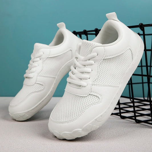New Fashion Wide Barefoot Flats Shoes for Women Anti-slip Casual Sneakers Soft Sole Toe Minimalist Walking Shoe Female Size 36