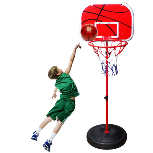 Basketball Hoop with Ball and Pump Mini Basketball Hoop Adjustable Basketball System Indoor Outdoor Play for Kids