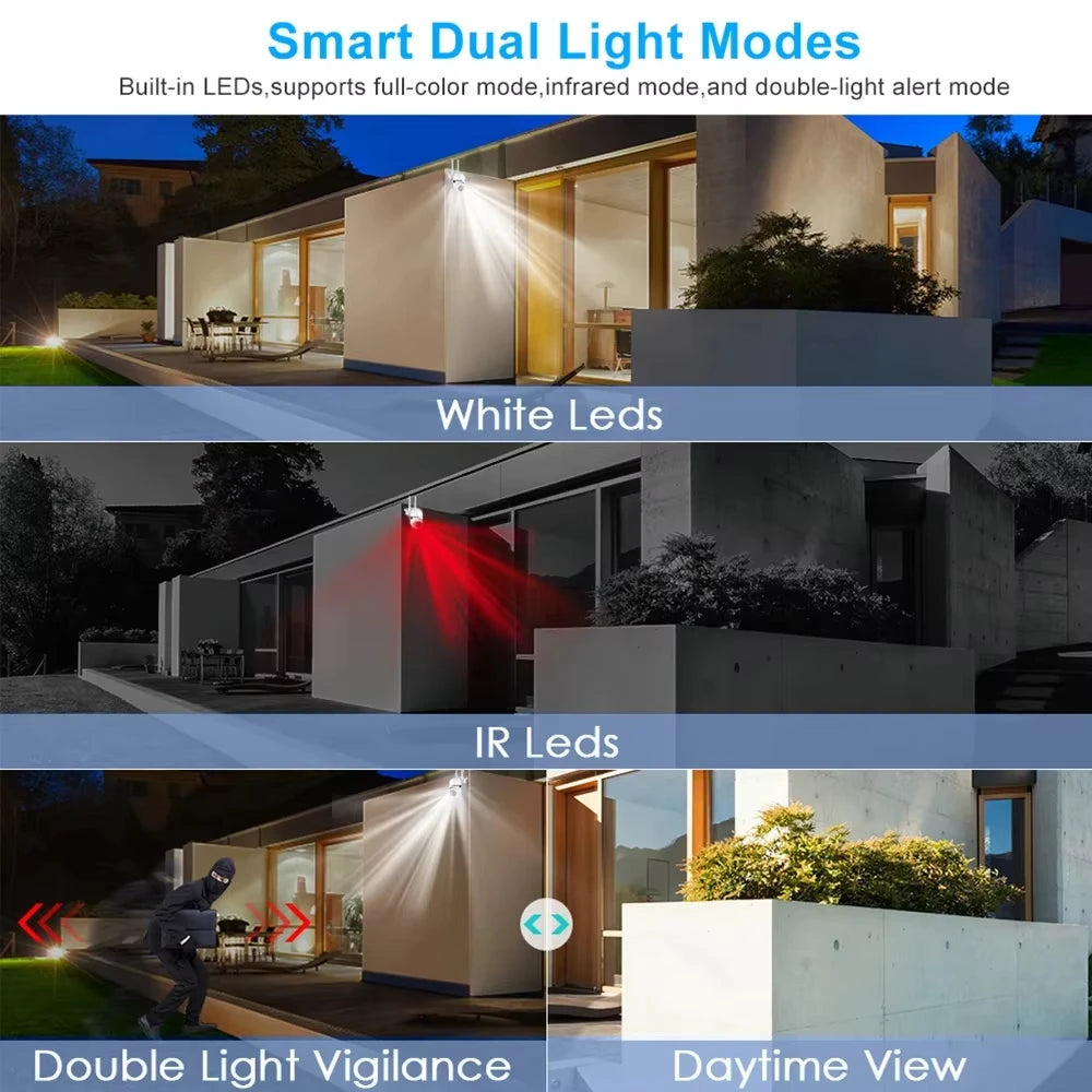 Smart Life 5MP WiFi Two Way Audio Security IP Camera Tuya App HD Smart Home PTZ Outdoor Home Wireless Mini Surveillance CCTV Cam