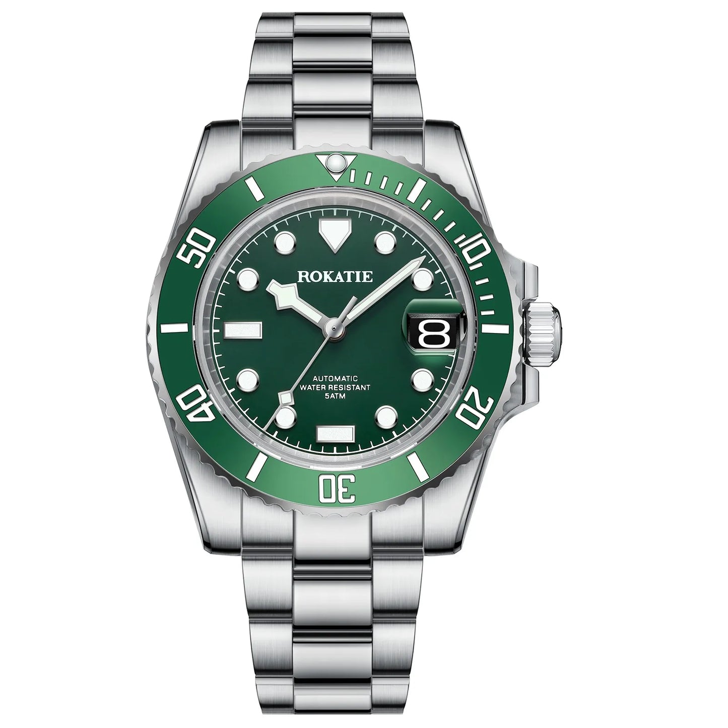 ROKATIE 40mm NH35 automatic movement man watches Business Luminous automatic man watch Luxury Sapphire Crystal Watches for men
