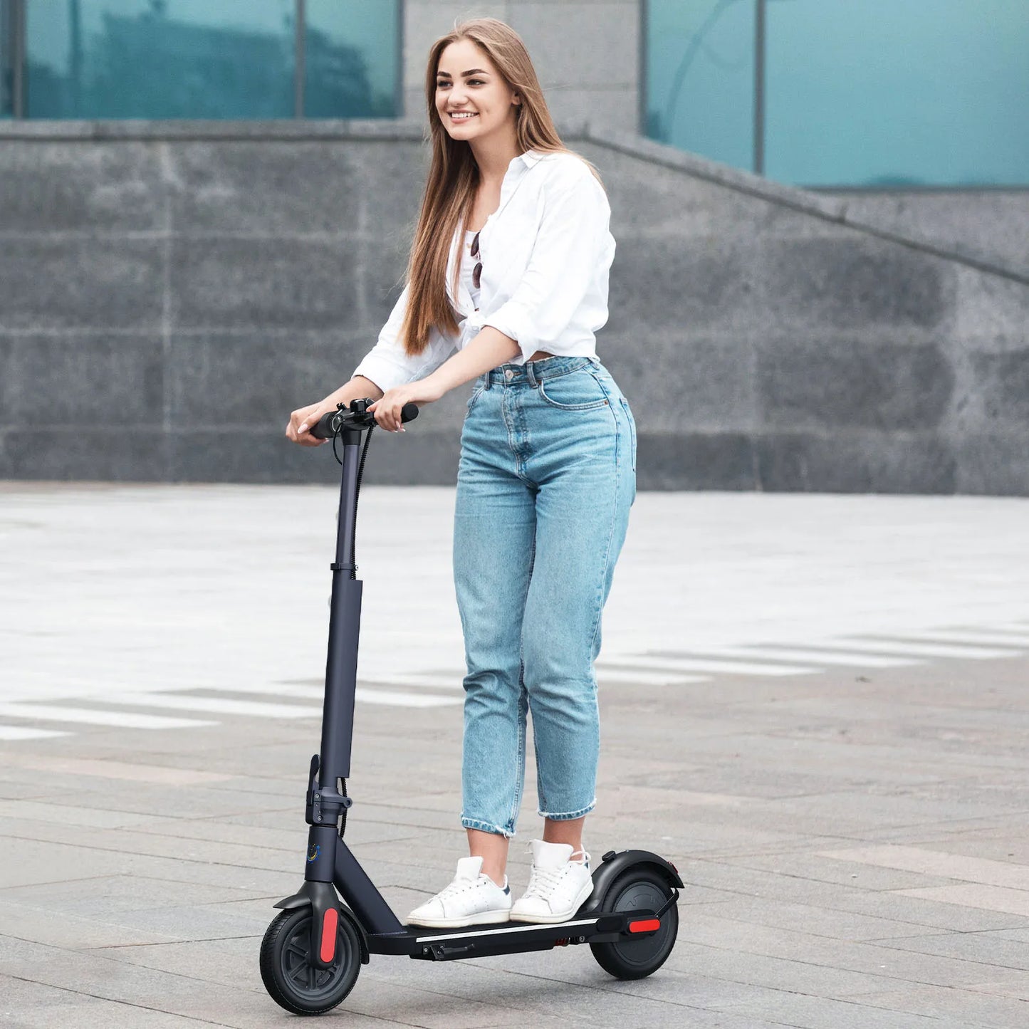 Electric Scooter 20 Mile Range 20 MPH Fast Folding Electric Scooter For Adult Commuters With App Control And Dual Braking System