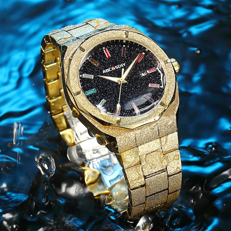 Luxury Business Men Watches Stainless Steel Quartz Wristwatches Auto Date Male Clock with Luminous Hands Relogio Masculino