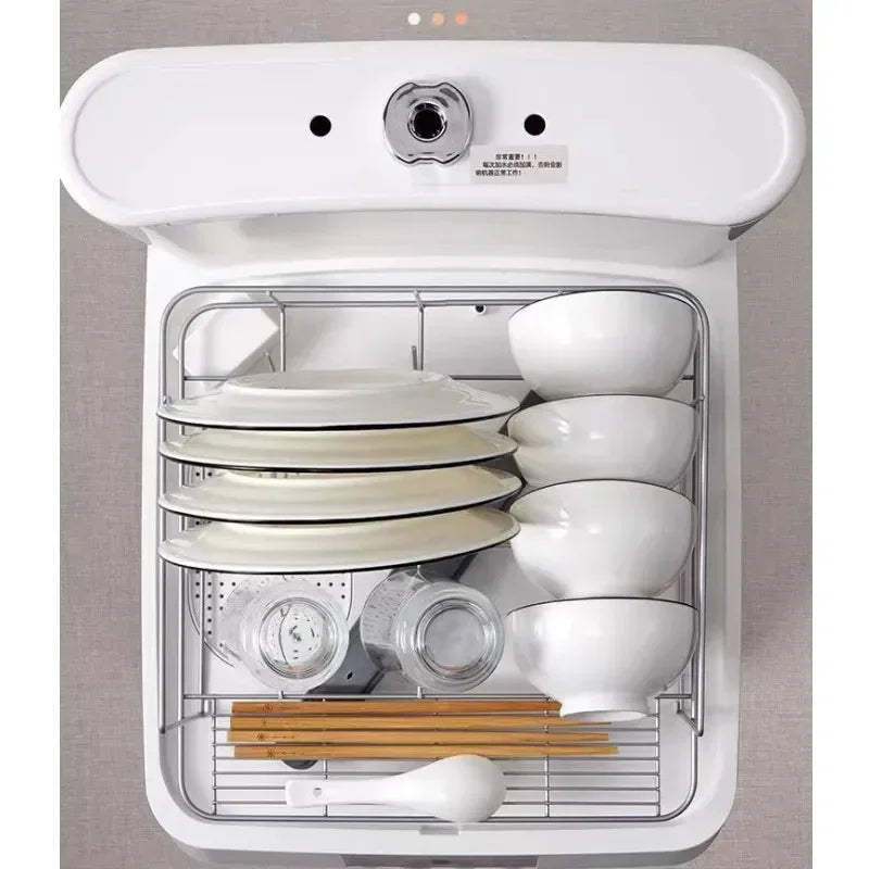 Dishwasher Household Automatic High Temperature Dishwashing Drying Disinfection Countertop Mobile Installation Table