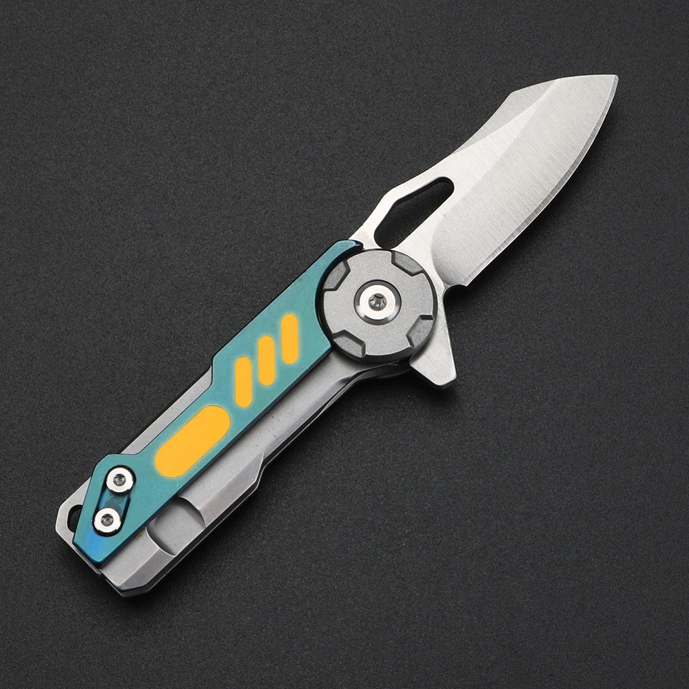 XUANFENG 3-layer outdoor folding knife, sharp fruit knife, VG10 steel camping and hunting multifunctional knife