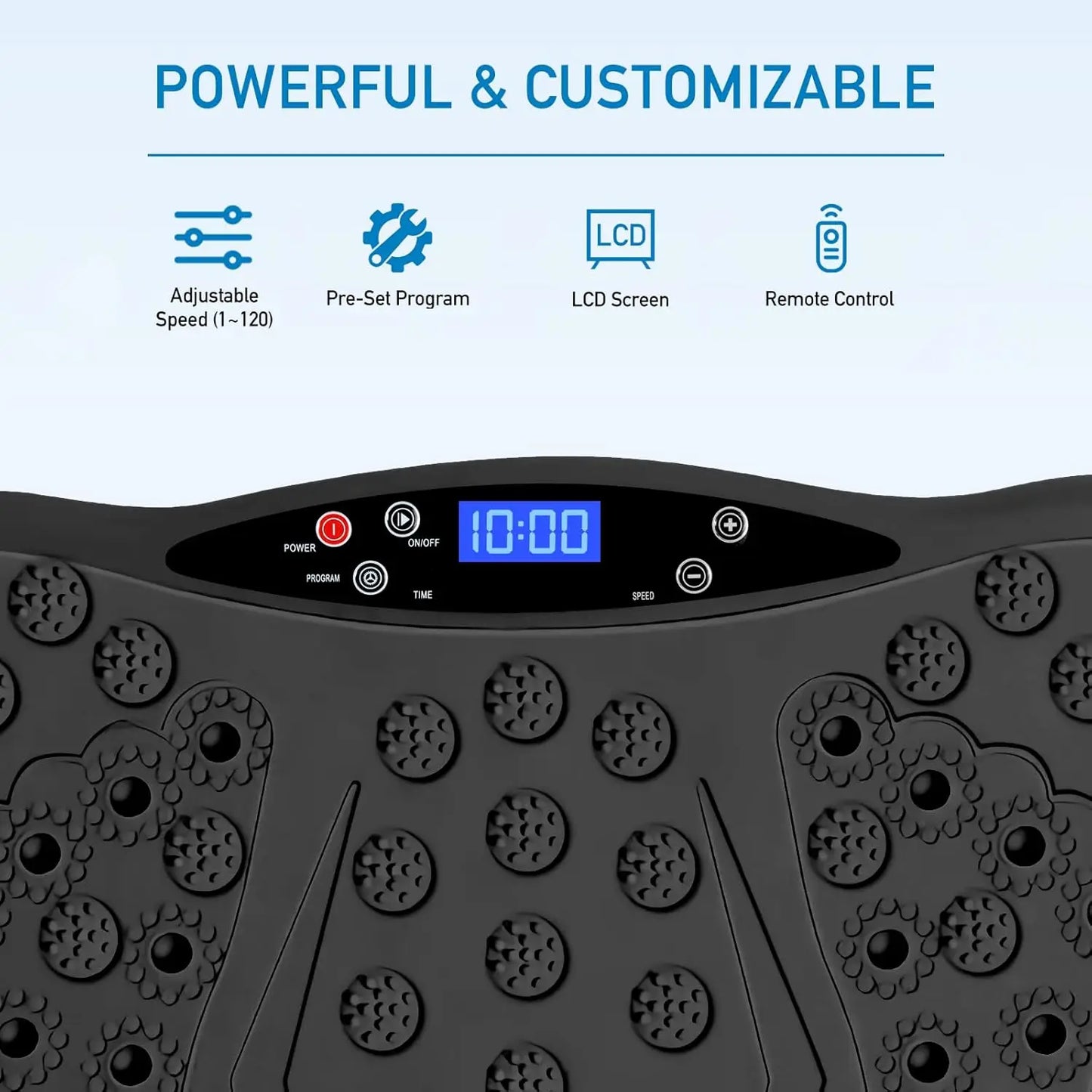 Vibration Plate Exercise Machine with Remote Control, Vibration Platform, Whole Body Workout Machine, Fitness Machine, Foots Mas