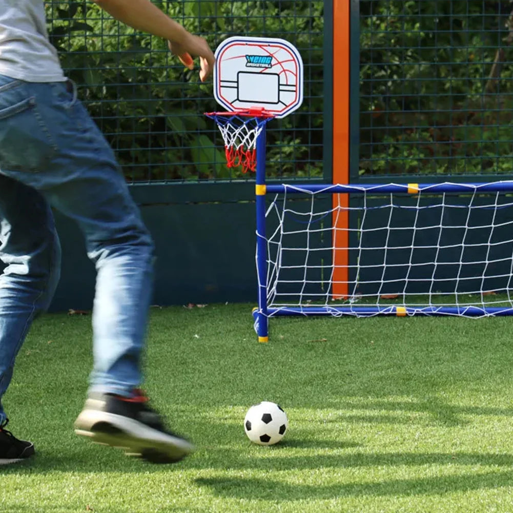 Children's Outdoor Sports Football Goal Children's Outdoor Sports Suit Boys and Girls Basketball Stand Football Goal Plastic Toy