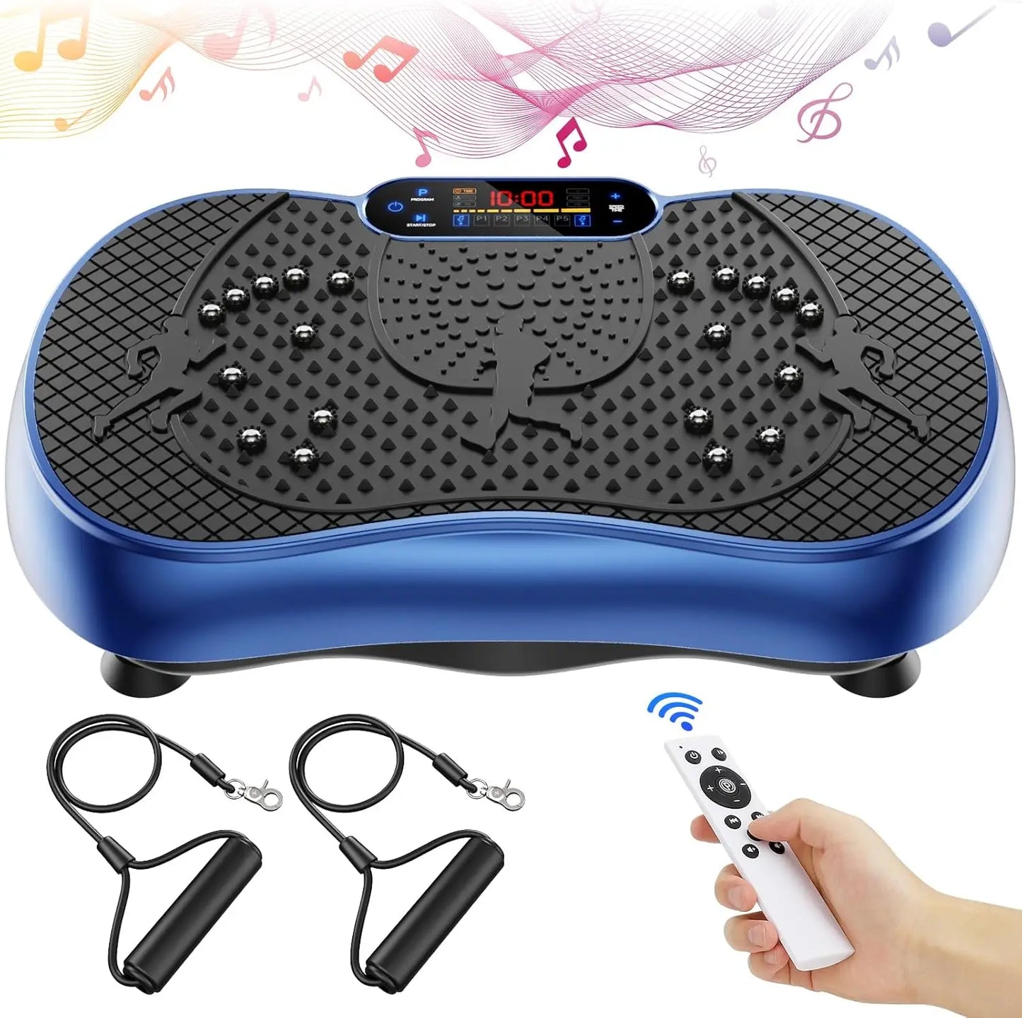 Vibration Plate Exercise Machine, 180 Speed Levels Vibration Plate for Lymphatic Drainage, Whole Body Workout Vibrating Fitness