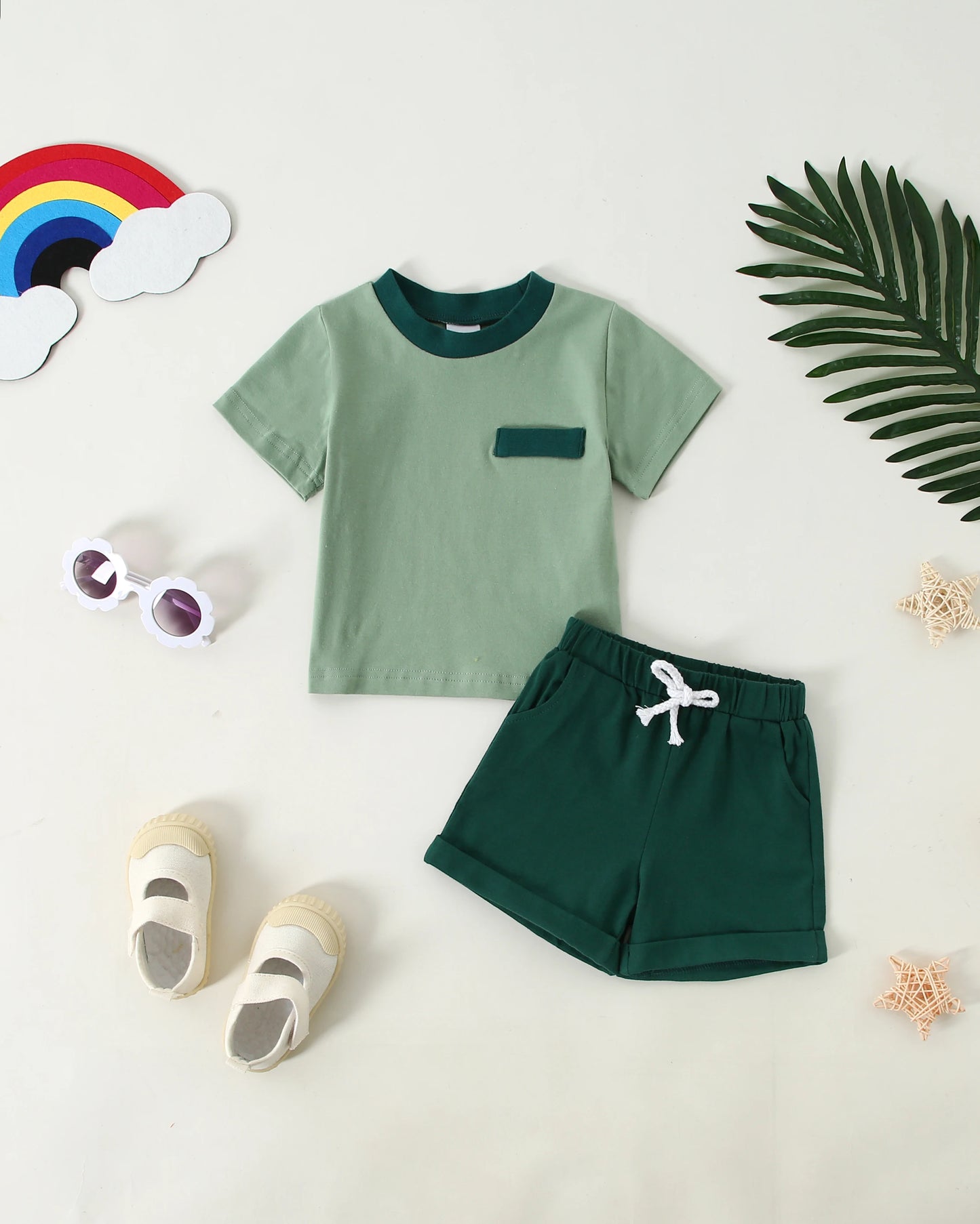 Infant Baby Boy Clothes Summer Outfits Short Sleeve T-shirt +Shorts Toddler Clothes for Boy 6M-3T