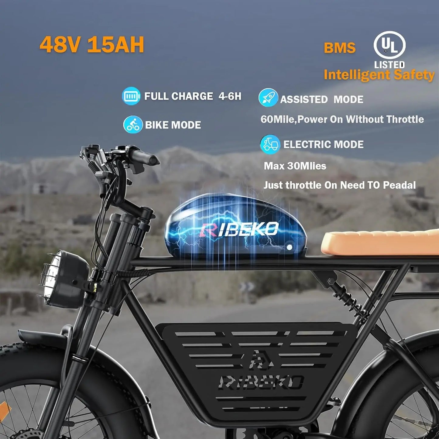 CT20Pro Electric Bike for Adults,Dual Motor2000W 20 in Fat Tire Ebike,Up to 37MPH & 80 Miles,48V 25Ah Removable Battery，7 Speed