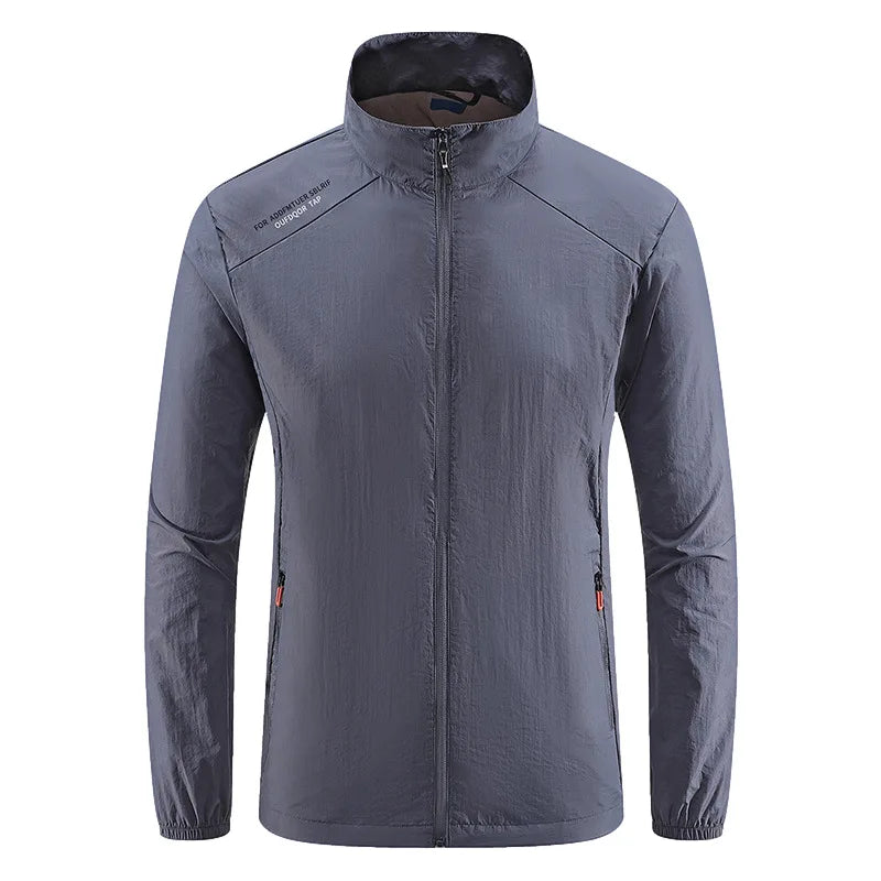 Summer Outdoor Ice Silk Fishing Coats Men's Breathable Waterproof Jacket UV Protection Outdoor Quick Dry Thin Sport Clothing