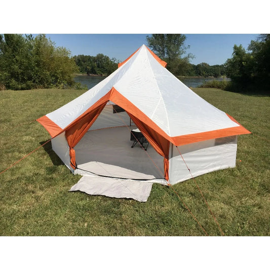 8-Person Yurt Tent, 13' x 13' x 92" sheds Easy installation  canopys Polyester  party tent for Spring, Summer, Fall Tents