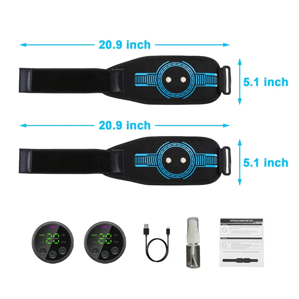 USB Recharge Abdominal Toning Belt EMS Muscle Stimulator Muscle Toner Body Massager Waist Arm Leg Massage Weight Loss Fitness