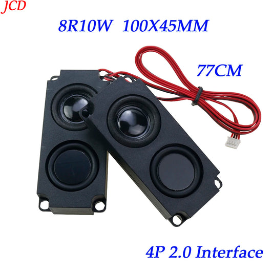 2PCS/Pair 8 R 10W Audio Portable Speaker Class D Power Amplifier Sound 2.0 HiFi System DIY Home Theater LCD TV Speakers