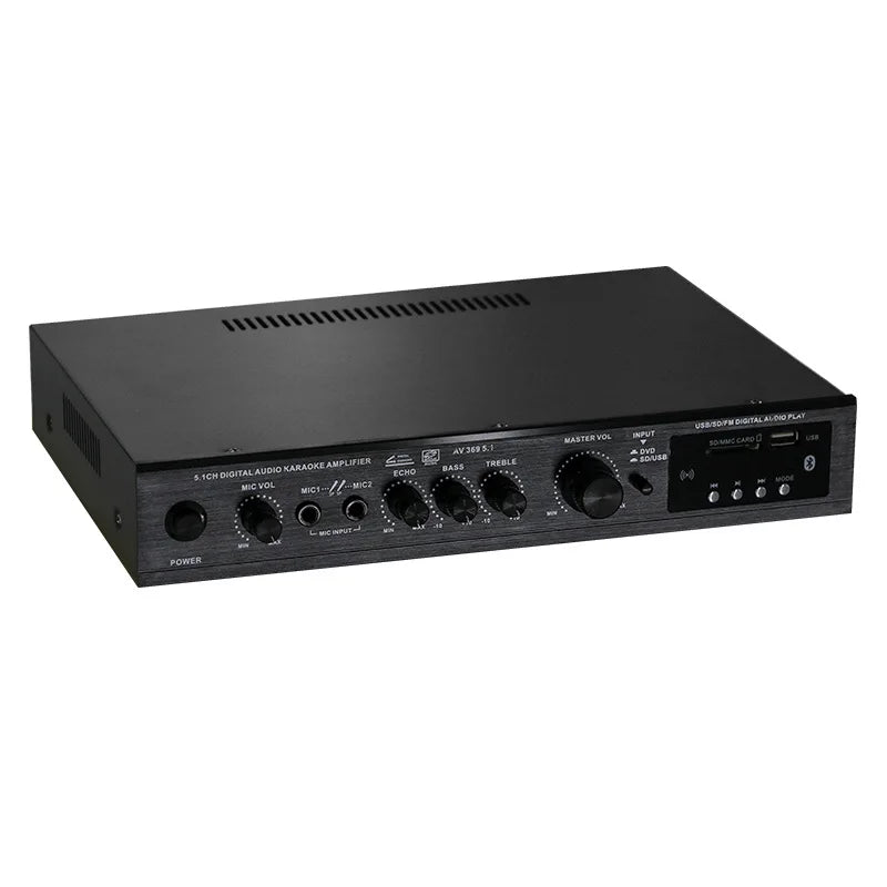 Bluetooth 5.1 Sound Speaker Amplifier Stereo Audio Amplifier Audio Stereo System Components Ultra-heavy Bass High Power