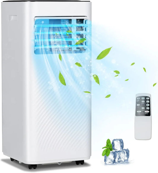 Portable Air Conditioner, 10000 BTU Powerful AC Unit with Remote Control and 4 Casters, 3-in-1 Air Cooler