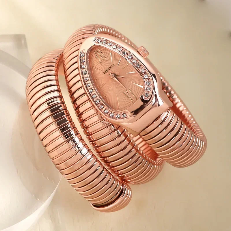 High-quality Luxury Women Quartz Watch Bracelet Stainless Steel Wristwatch Fashion Gold Ladies Watches Clock Relógio Feminino