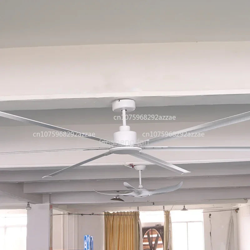 Industrial 120 inch big fan ceiling 6 aluminum blades dc motor large ceiling fan