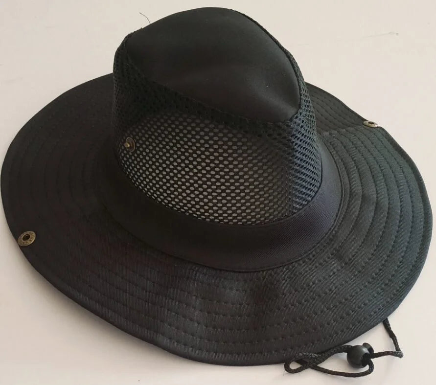 New Fishing Caps Men's Outdoor Hat Knight Cap Wide Straw Hat Summer Autumn Tourism Hiking Beach Sun Cap