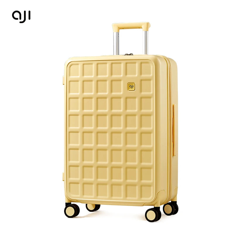 Aji 2025 Women Suitcases On Wheels 20 24 26 Inch Large Capacity Travel Suitcase Pc TSA Lock Handle Carry On Luggage For Men