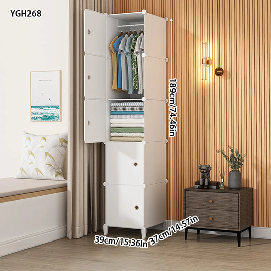Children's Wardrobe Simple Assembly Storage Cabinet Single Dormitory Economical Rental Room Strong and Durable Baby Wardrobe