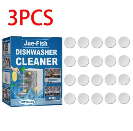 Dishwasher Cleaner Strong Oil Stain Removal Descaling Detergent Tablets Kitchen Cleaning Tools for Dishwasher Washing Machine