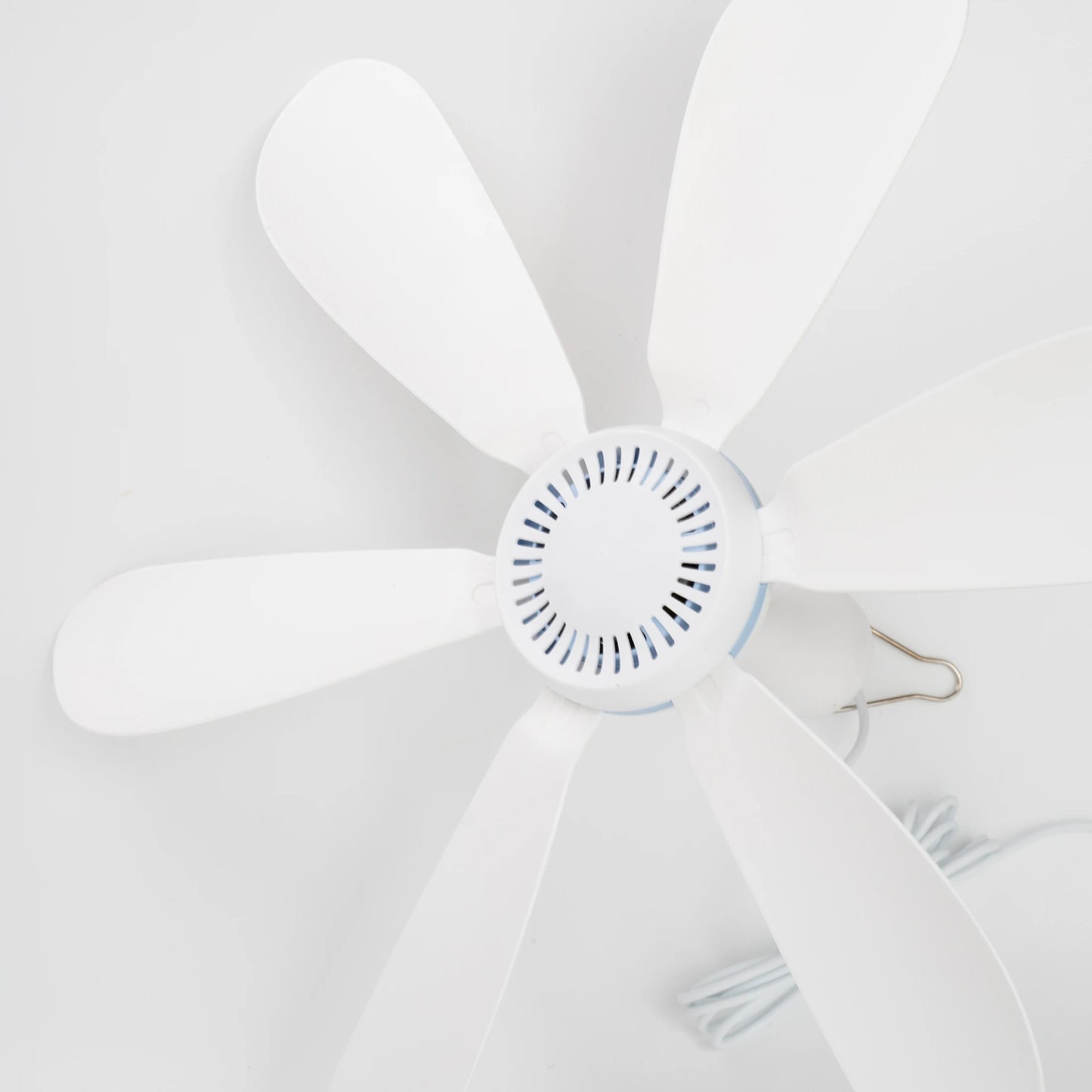 Silent 6 Leaves USB Powered Ceiling Canopy Fan with Remote Control Timing 4 Speed Hanging Fan for Camping Bed Dormitory Tent New
