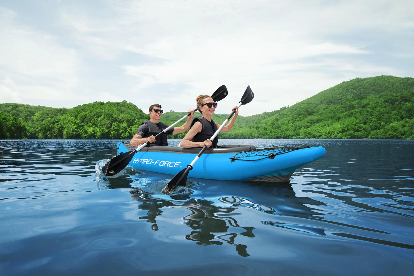 65131 size 3.31 m x 88 cm Hydro-Force X2 Kayak Folding Portable Inflatable Two-Person Kayak Set rowing Fishing boat