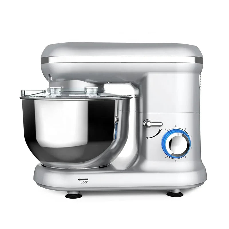 5.5L 3 In 1 Profesional 1400W 6-Speed Commercial Dough Mixer Electric Stand Food Mixers Kitchen