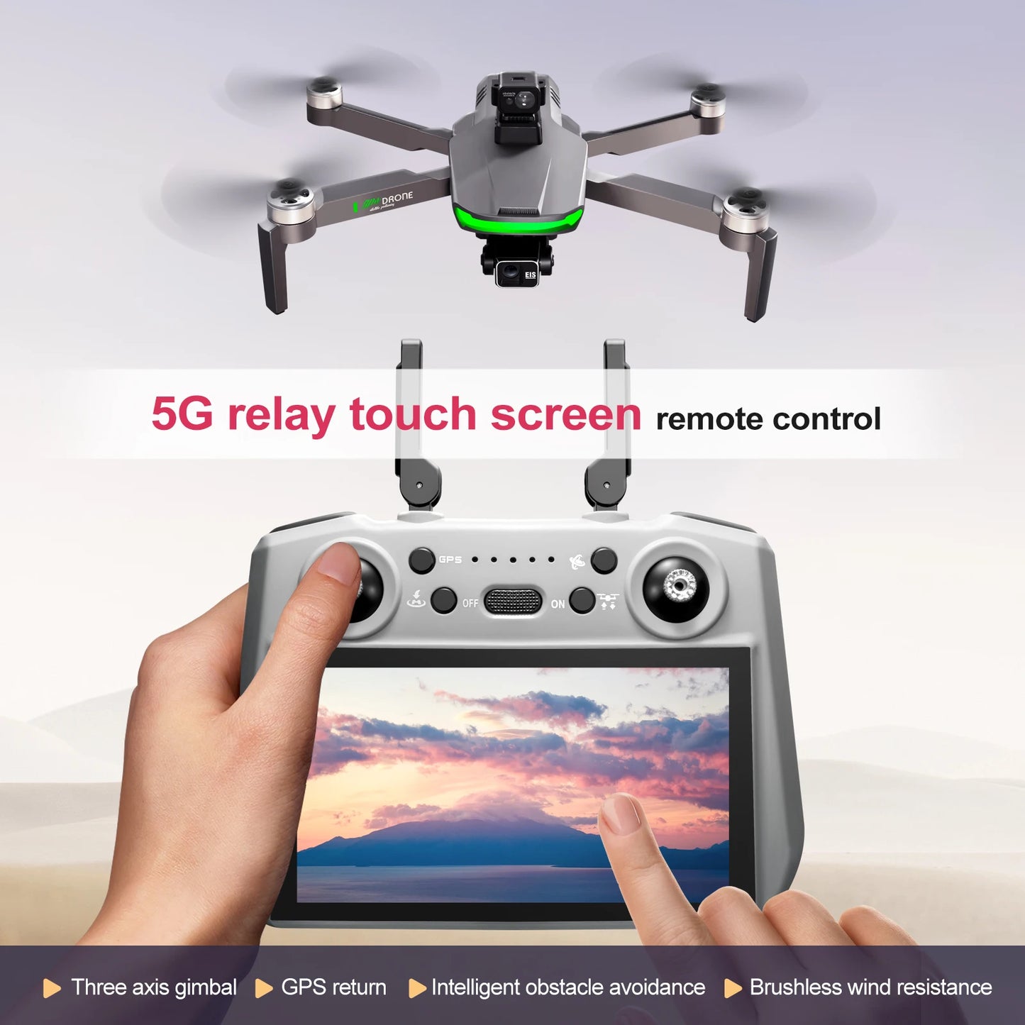 2025 NEW HOT S155 GPS Drone 8K Professional Dual HD Camera 5G FPV 360° Obstacle Avoidance Brushless Motor Rc Quadcopter Dron Toy