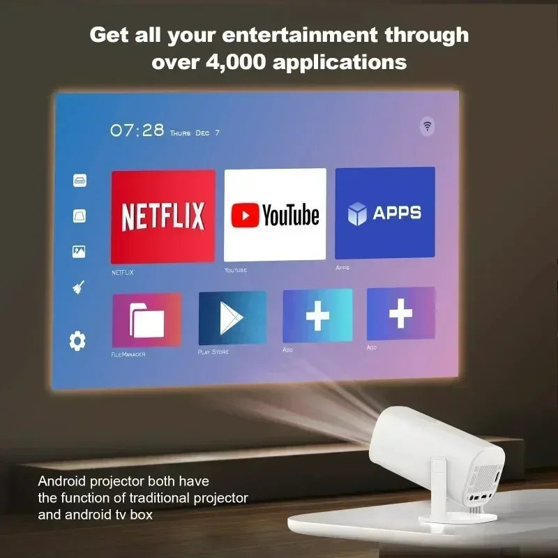 P30 Projector | Android 11 | 4K Ultra HD | 1080P Native | 5G WiFi | BT 5.0 | Portable Outdoor Cinema