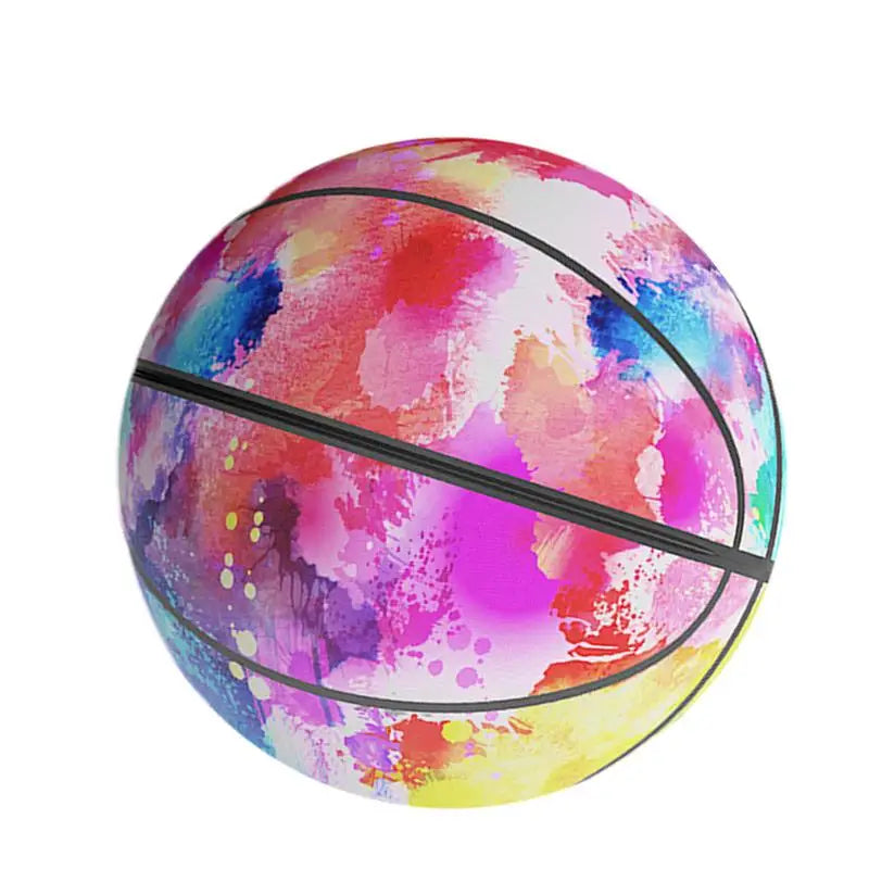 Indoor Quiet Basketball 7 Inches Silent Basketball Dribbling Toy Zippered Removable Cover Quiet Basketball High Elasticity
