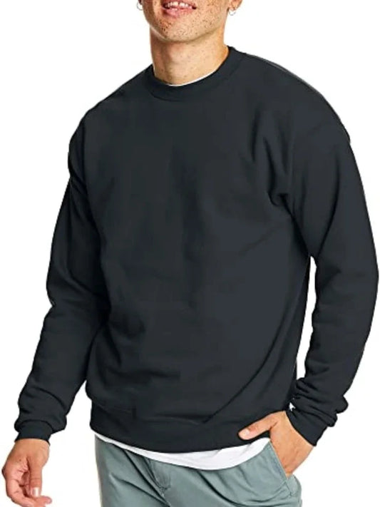 Fleece, Cotton-Blend Pullover, Crewneck Sweatshirt for Men (1 Or 2 Pack)