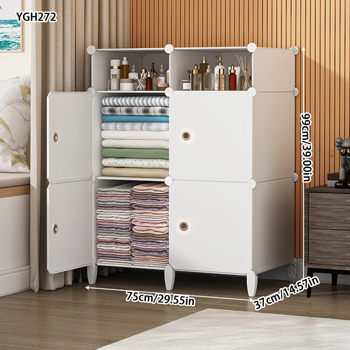 Children's Wardrobe Simple Assembly Storage Cabinet Single Dormitory Economical Rental Room Strong and Durable Baby Wardrobe