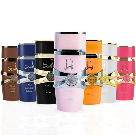Lattafa Yara Candy Eau de Parfum EDP Spray for Women 3.4 oz/100 ml Pink Yara, Yara Moi, Yara Tous,Yara Candy,Asad, Asad Zanzibar