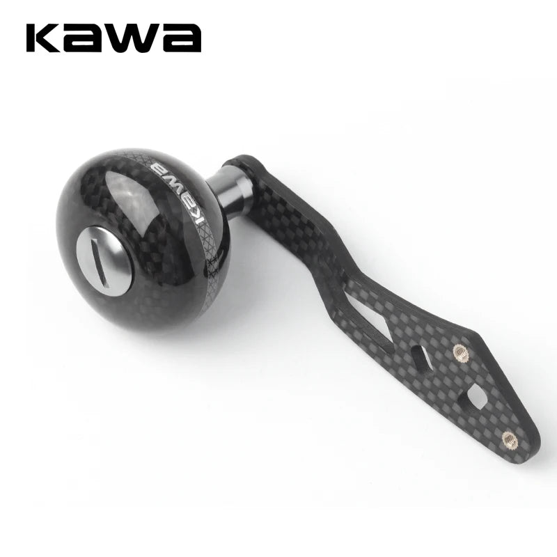 Kawa 1pc Fishing Reel Handle Carbon Fiber Materails Super Light Suit For Shi/D/Ab Series Casting Double Reel Handle AccessoryDIY