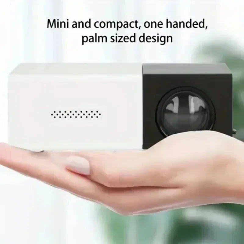 2025 Mini YG300 Lightweight Portable Projector Ultra HD Home Living Room Bedroom Home Cinema Mobile Intelligent Projection