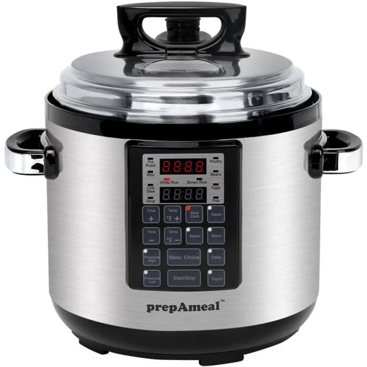 6QT 8-in-1 Electric Pressure Cooker Multi-Functional Programmable Non-Stick Pot, Slow Cooker, Rice, Warmer, 6 Quart